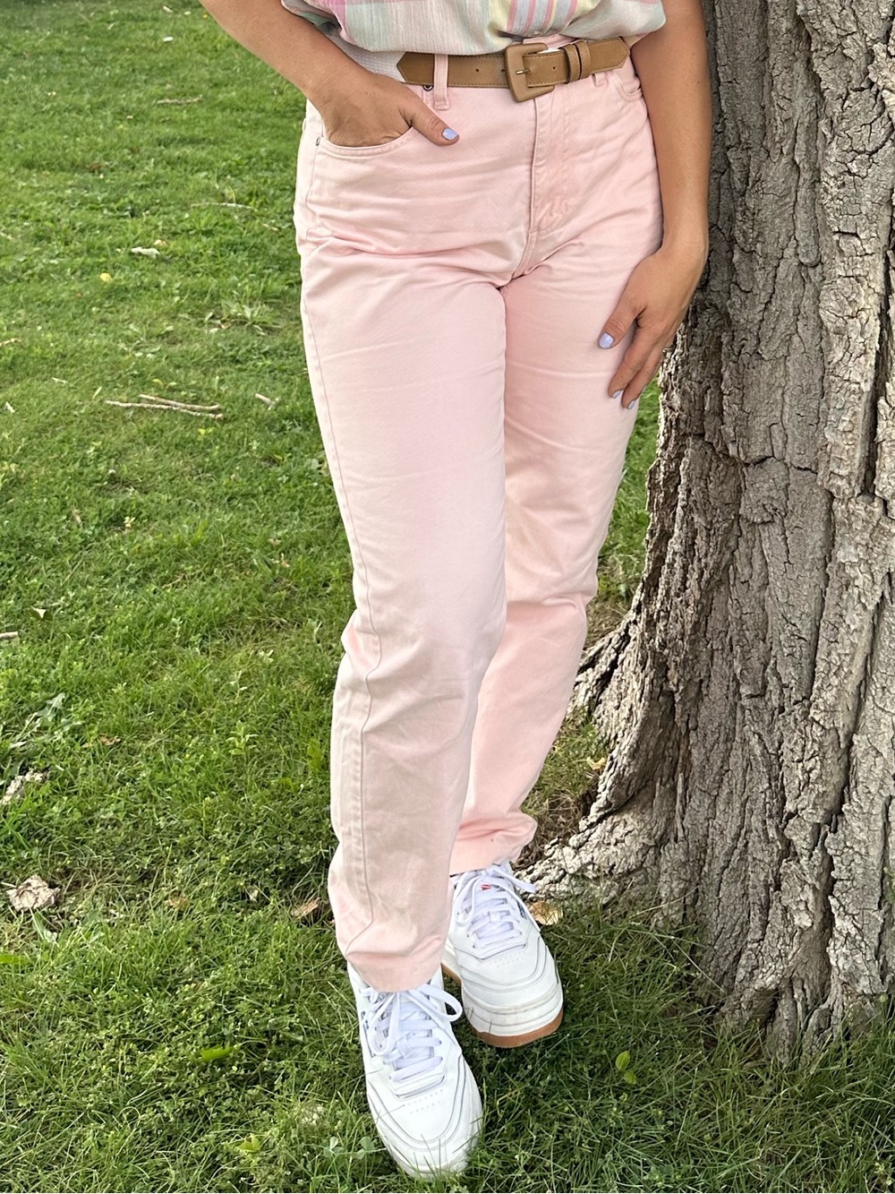 Vintage High-Rise Pastel Pink Liz Pants